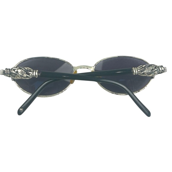 Brighton Women’s Oval Sunglasses with Silver Scroll Detailing - Picture 1 of 7